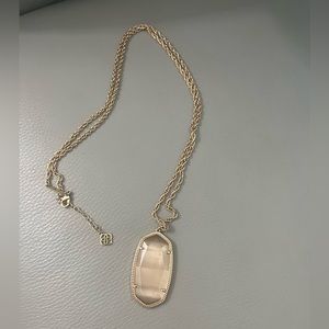 Kendra Scott Rose Gold Chain w/ pink stone in rose gold setting & catch clasp